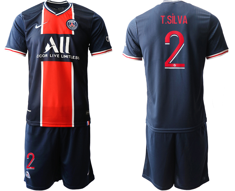 Men 2020-2021 club Paris St German home #2 blue Soccer Jerseys->paris st german jersey->Soccer Club Jersey